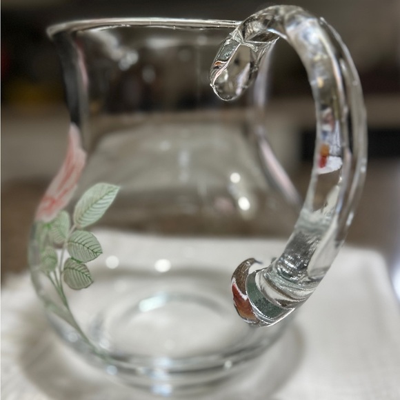 PASABAHCE, VINTAGE, CLEAR CRYSTAL PITCHER FROM THE EUROPEAN COLLECTION - Picture 2 of 12